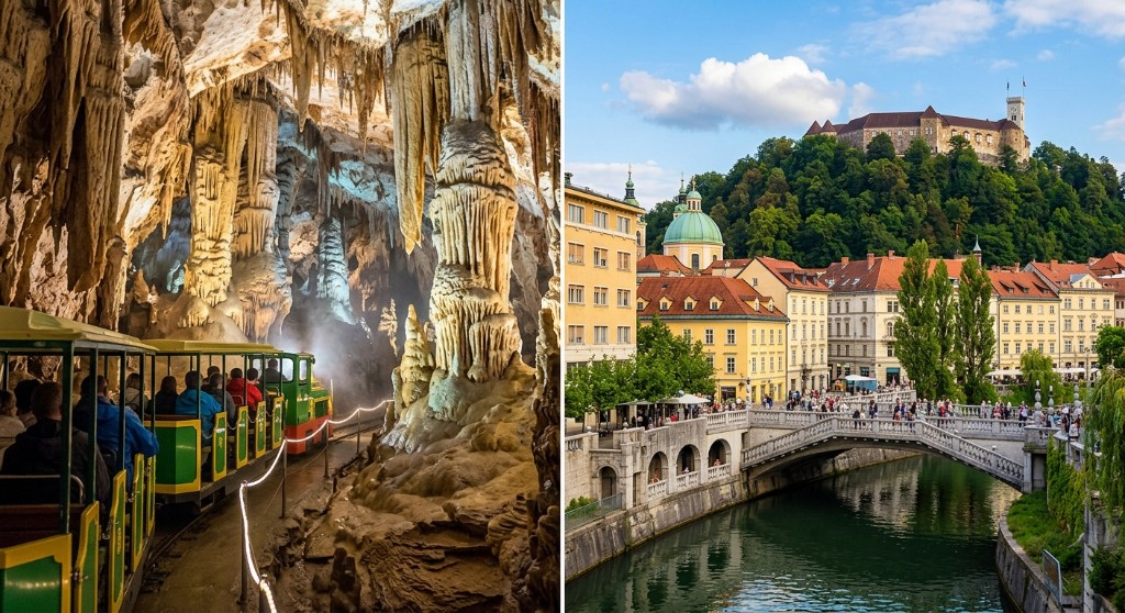 Postojnska jama i Ljubljana